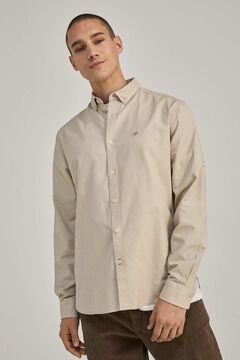 Springfield Chemise oxford couleur camel