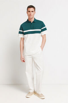 Springfield Polo en piqu&eacute; &agrave; coupes regular fit