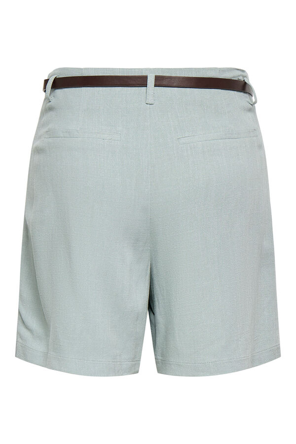Only Bermuda de lino azul