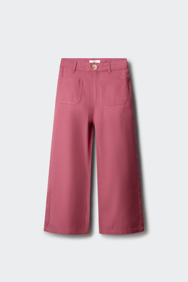 Springfield Kids Pantal&oacute;n tencel ni&ntilde;a morado/lila