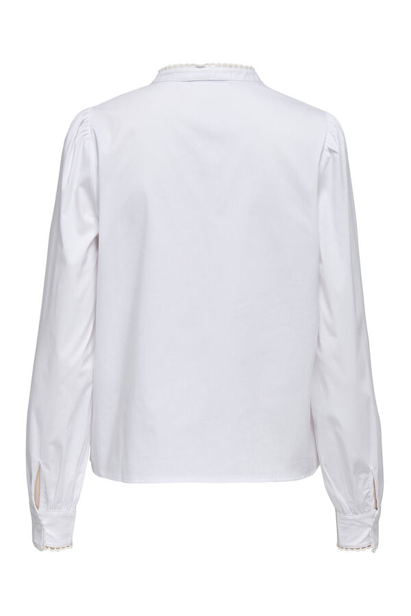 JDY Camisa cuello mao blanco