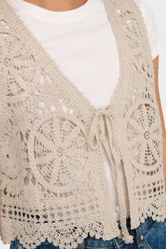 JDY Chaleco corto crochet