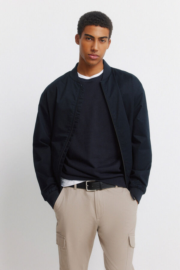 Springfield Slim fit cargo comfort trousers nude