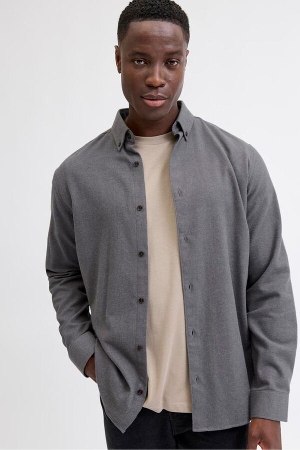 JJ REBEL Classic serge shirt grey