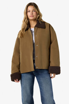 Noisy May Chaqueta cuello borreguito