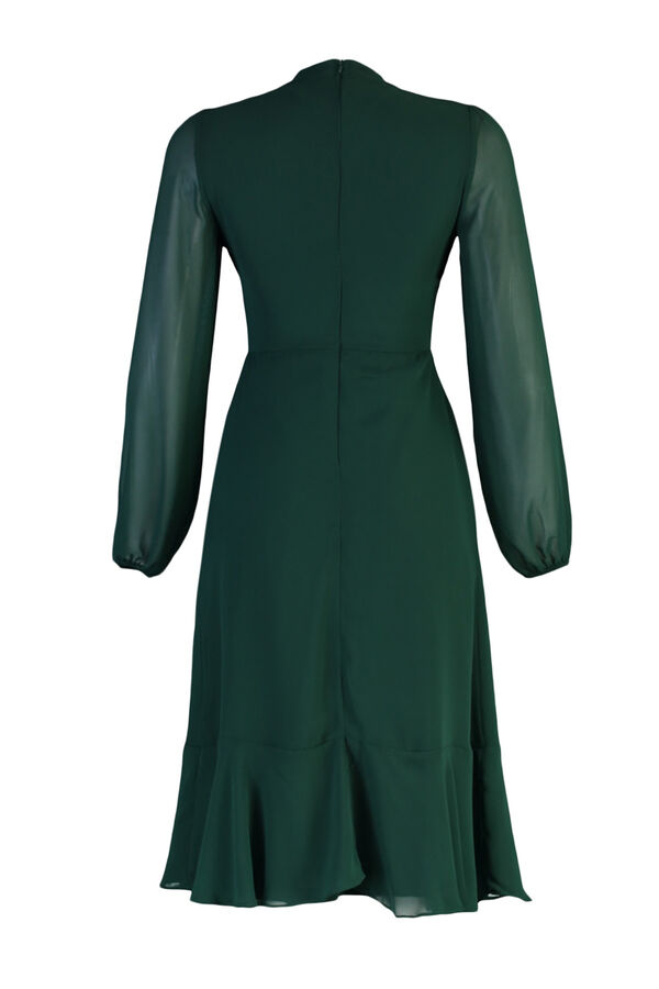 Trendyol Vestido com gola alta e forro verde