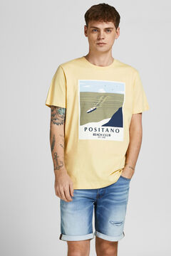Springfield Camiseta print fotográfico amarillo