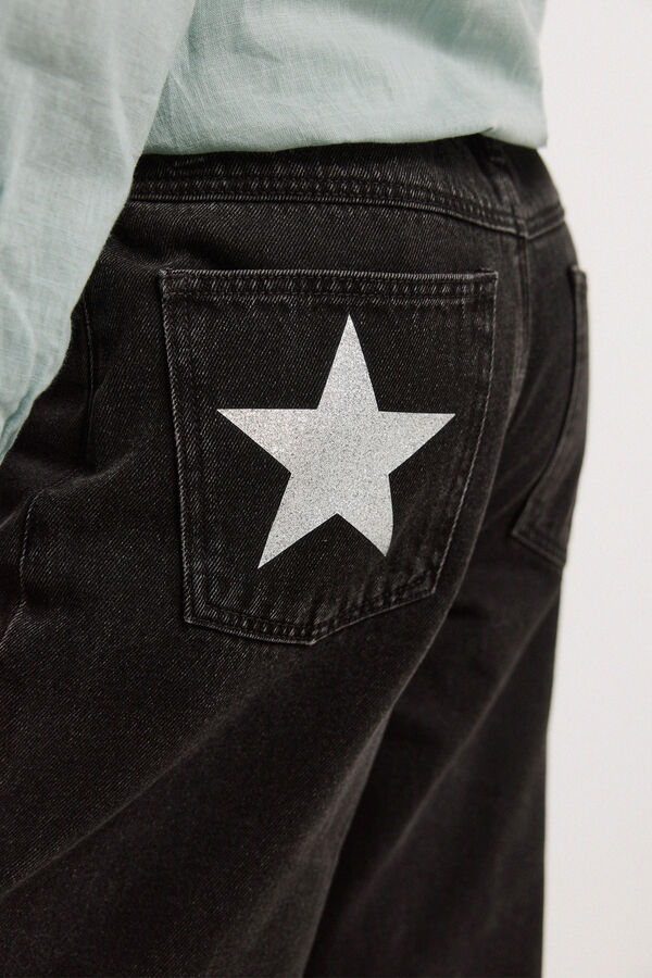 Springfield Kids Jeans Wideleg ni&ntilde;a gris