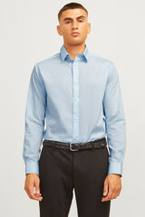 JJ REBEL Schmal geschnittenes, formelles Twill Blau