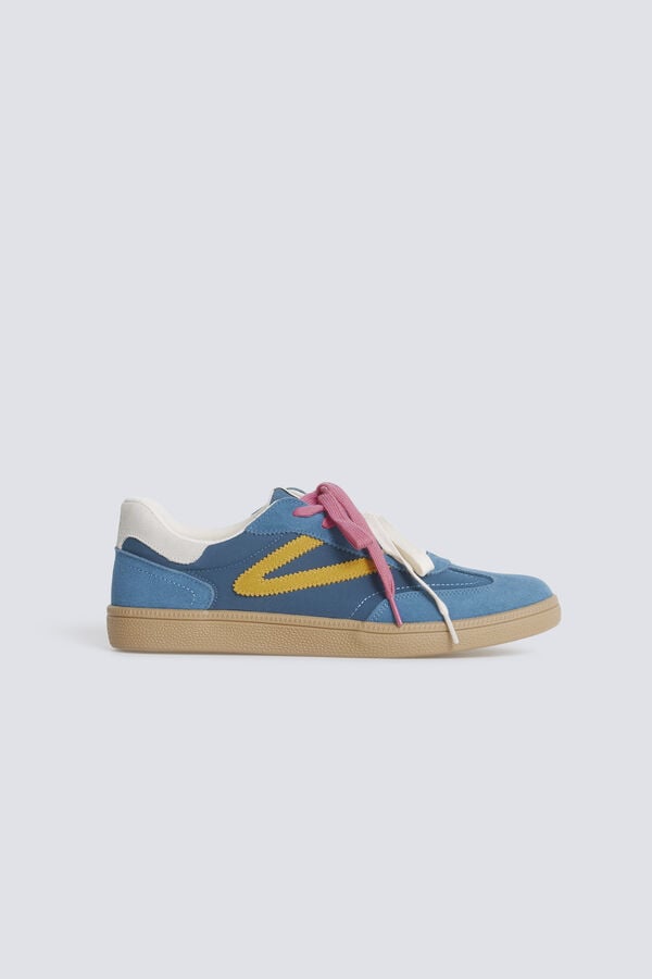 Springfield Leather retro sneaker blue