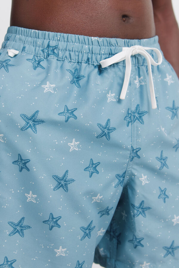 Springfield Star print swimwear blue