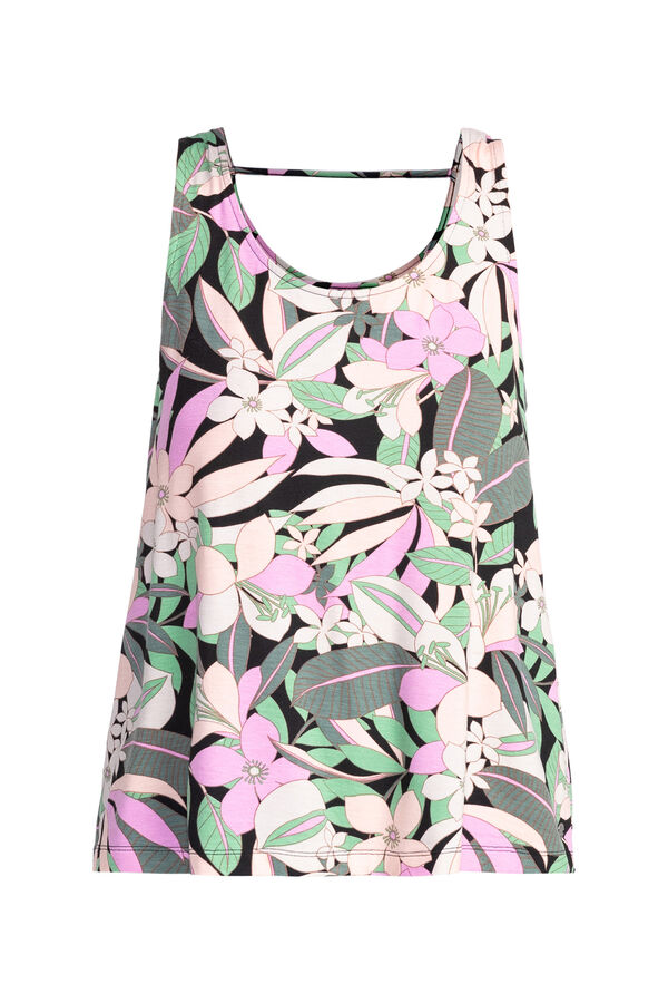 Springfield Sleeveless top with print for Women black