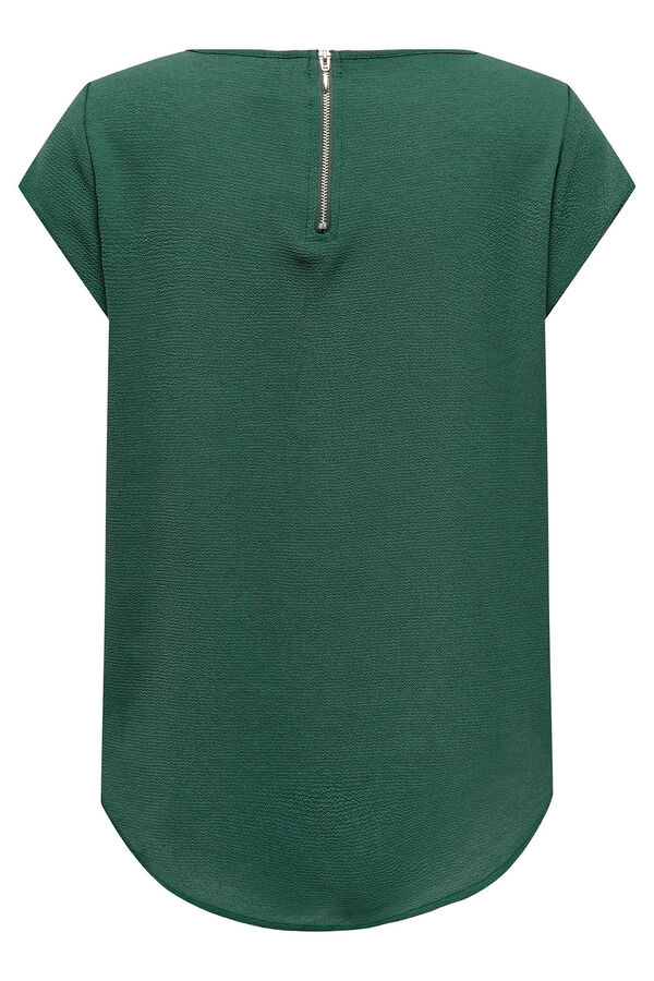 Only Camiseta manga corta verde
