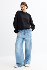 Inside Sweatshirt Rundhalsausschnitt Schwarz