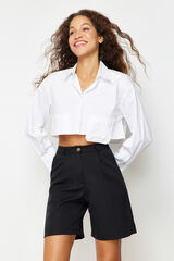 Trendyol Bermudas con botones negro