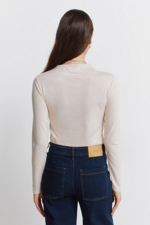 Springfield Majica sa Perkins kragnom Bež