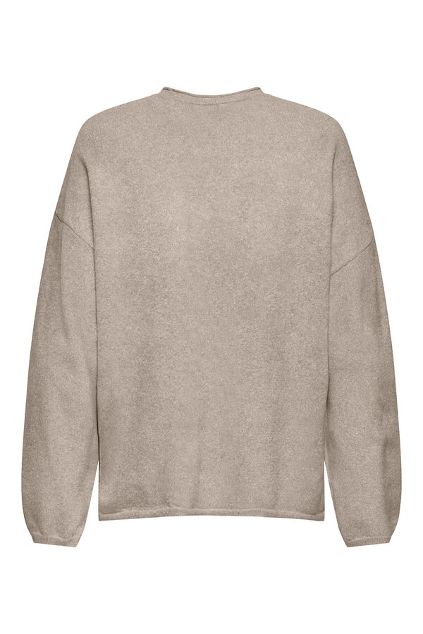 Only Round neck jumper marron