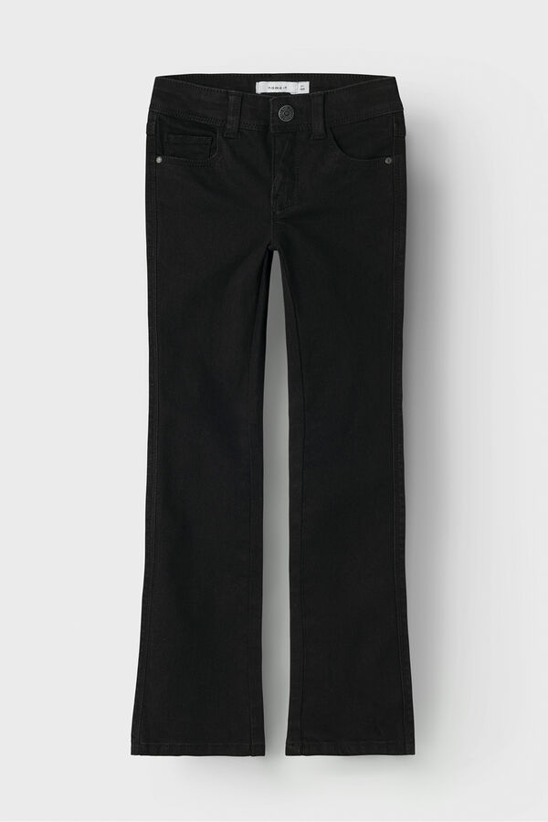Name It Girl's bell-bottom jeans Crna