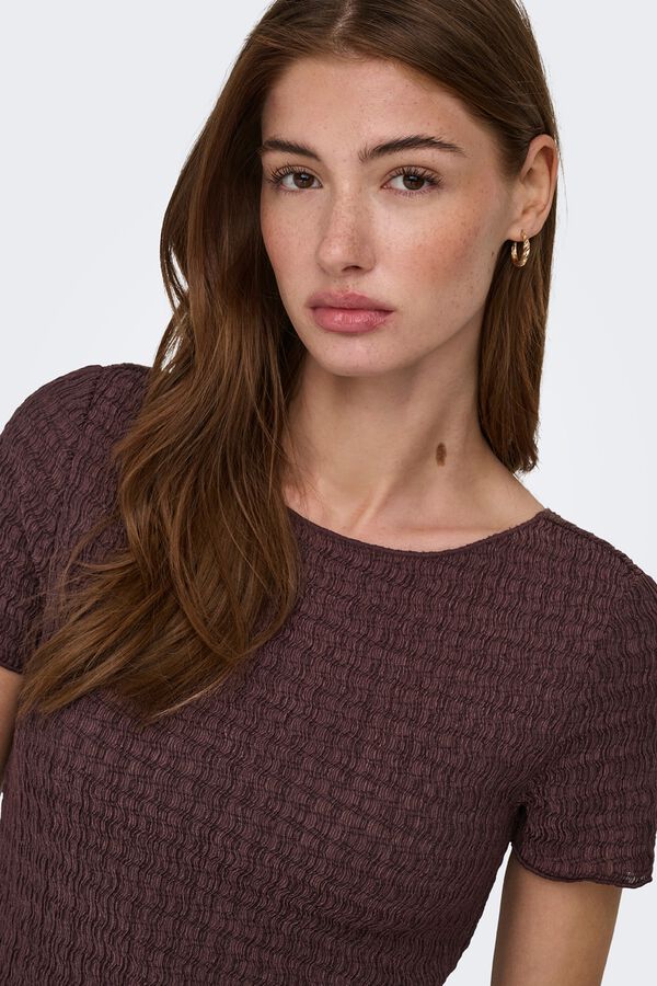 Only Structured crop top nude