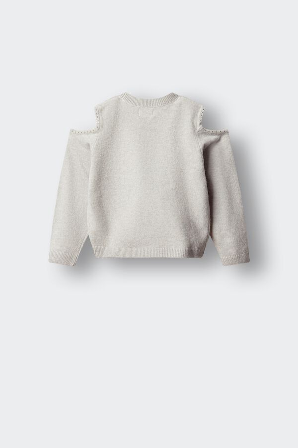 Springfield Kids Jersey hombros descubiertos ni&ntilde;a gris