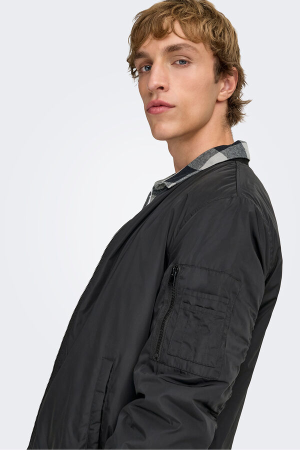 Only & Sons Chaqueta estilo bomber negro