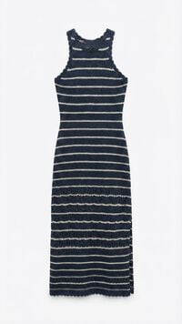 Springfield Striped pointelle dress