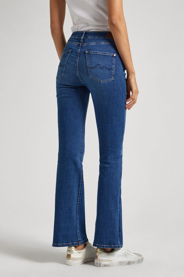 Springfield Bootcut high-rise jeans plava