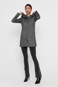 Only Midi-Mantel mit Kapuze