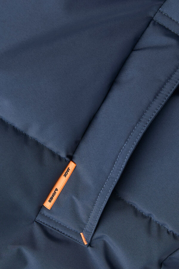 Jack & Jones High neck puffer jacket blue