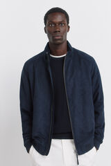 Springfield Faux suede jacket blue