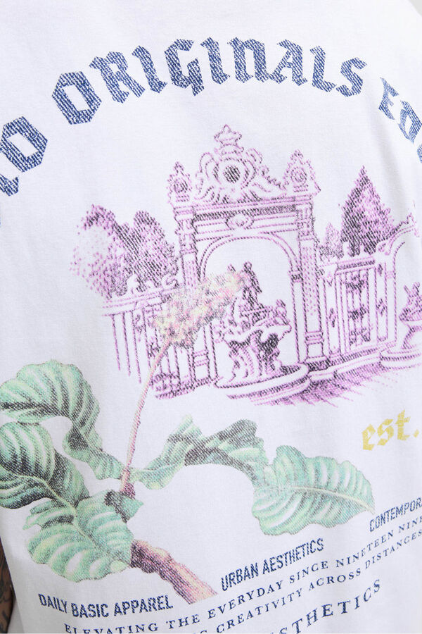 Jack & Jones Camiseta backprint blanco