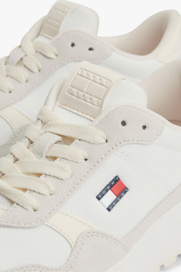 Tommy Jeans Sapatilha runner branco