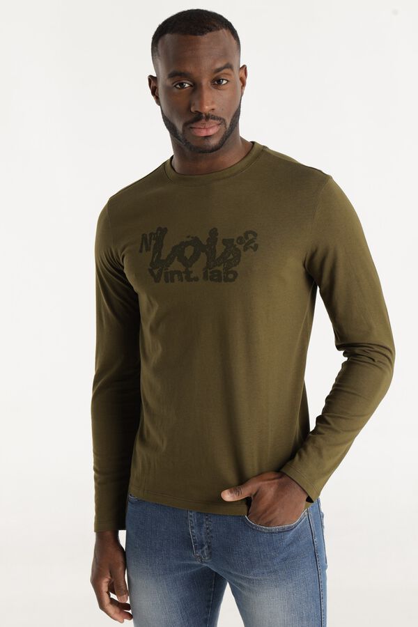 Lois T-shirt de manga comprida verde