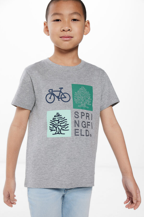 Springfield Majica sa motivom mozaika za dečake bisernosiva