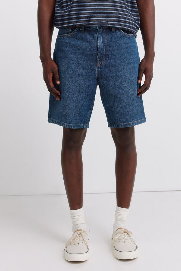 Springfield Denim regular fit Bermuda shorts blue