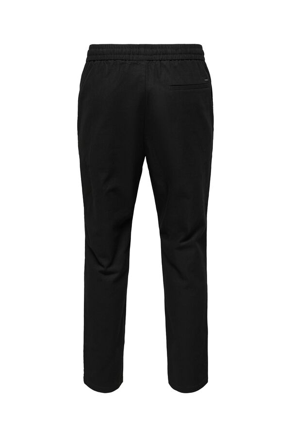 Only & Sons Linen trousers black