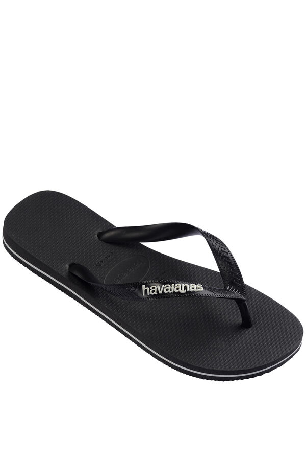 Havaianas Chanclas planas goma negro