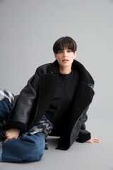 DeFacto Jacket with faux fur lining black