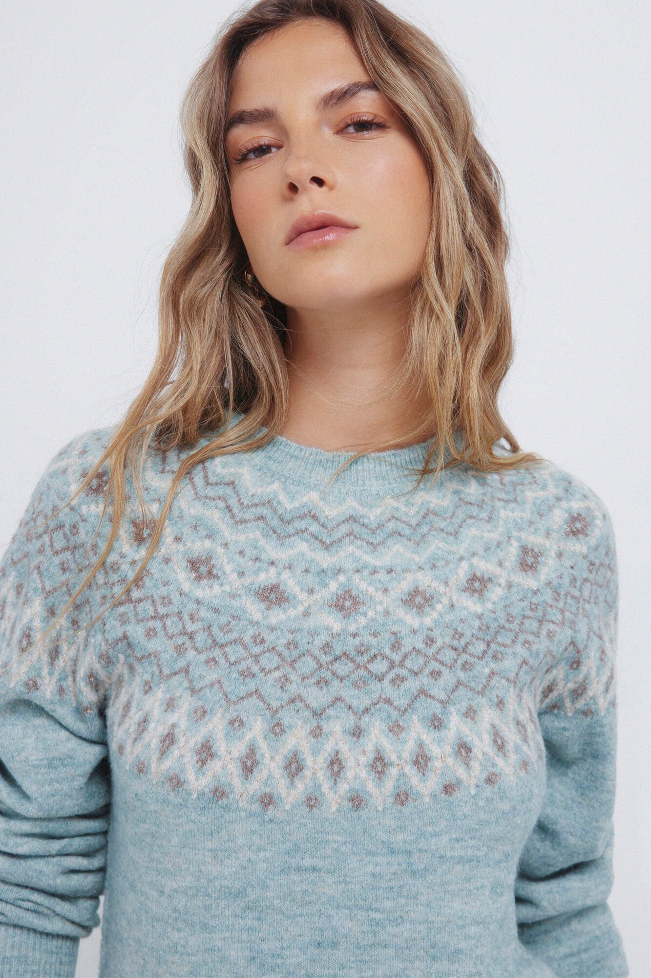 Springfield Jacquard border jumper