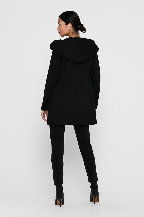 Springfield Lightweight hooded coat black