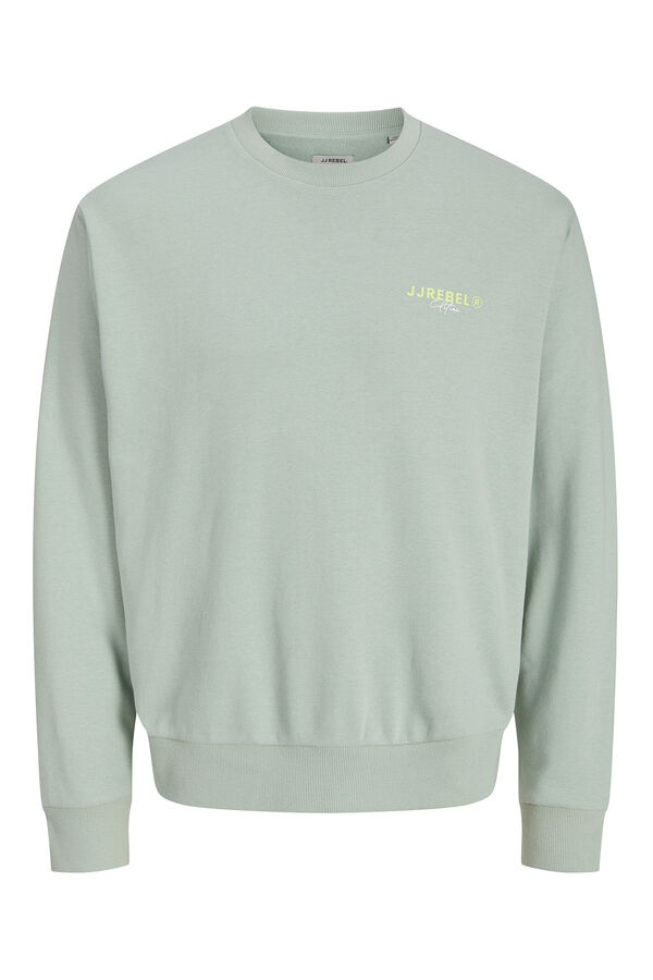 JJ REBEL Sudadera holgada backprint turquesa