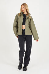 Brave Soul Short hooded jacket printed