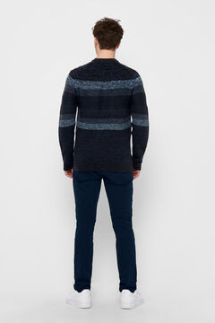 Springfield Crew neck knit jumper bluish