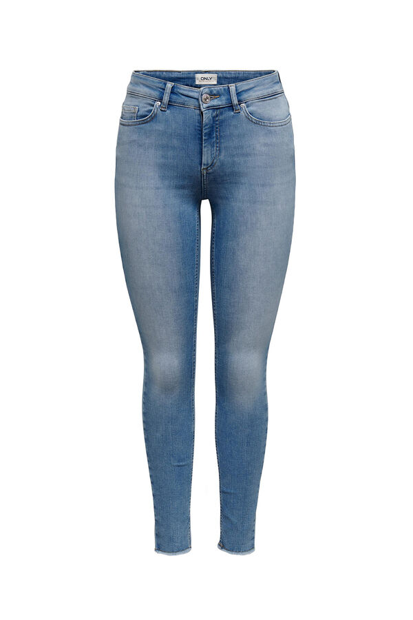 Springfield Jeans skinny cintura media azul claro