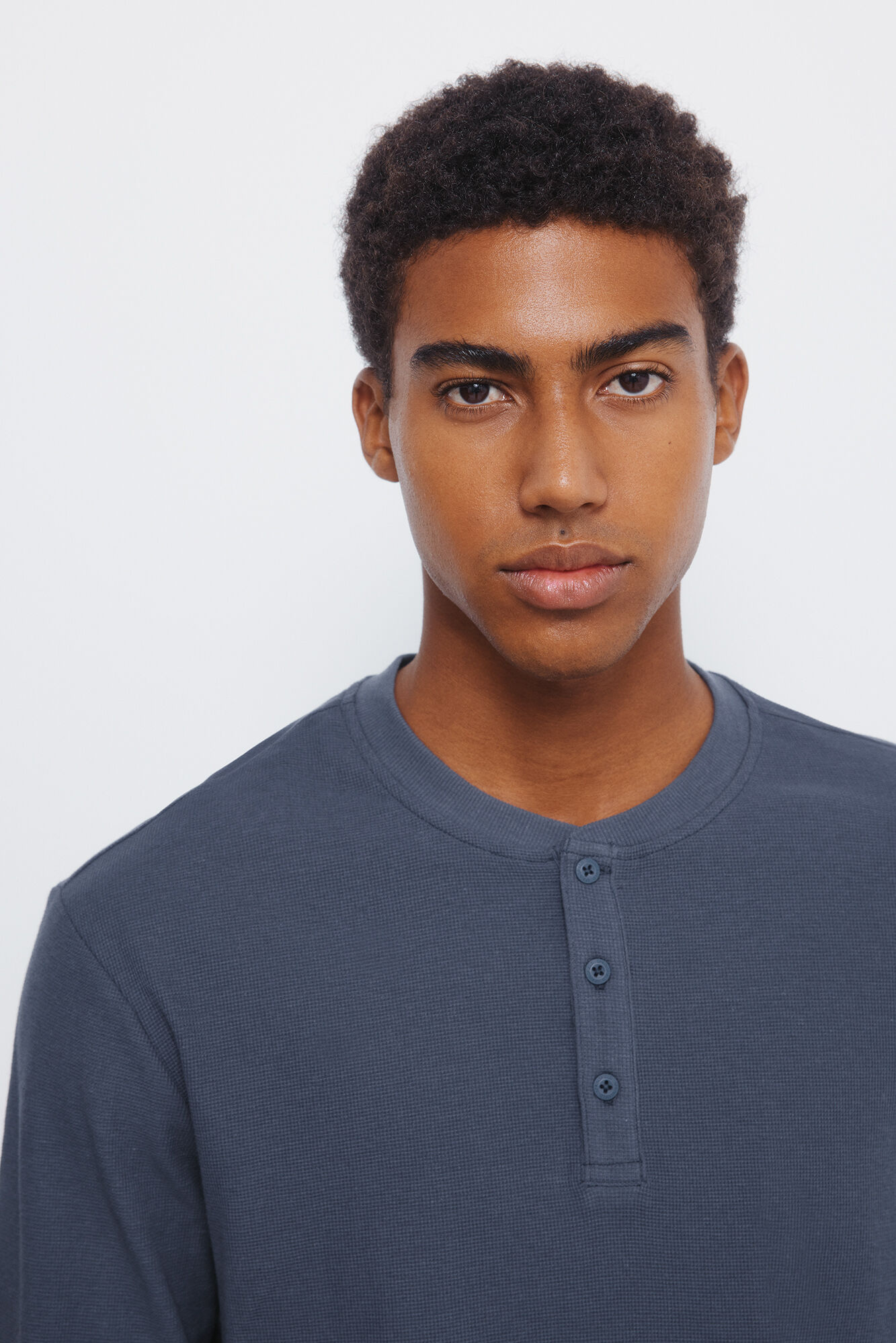 Springfield sleeve Henley T-shirt