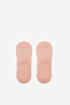 Springfield Textured invisible socks pink