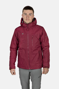 Springfield Windbreaker jacket, water resistant, with detachable hood and thermo-sealed seams. piros
