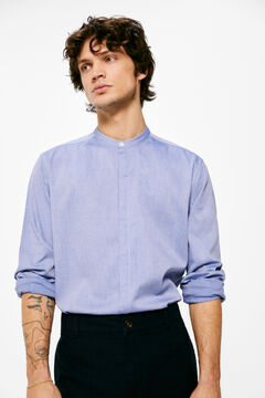 Springfield Mandarin collar shirt bluish