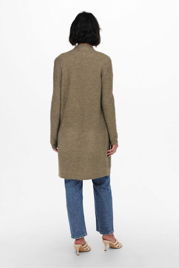 Only Midi cardigan with pockets nude