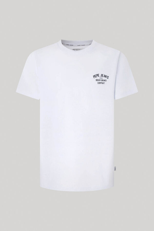 Springfield Regular Fit Back Print T-shirt bijela